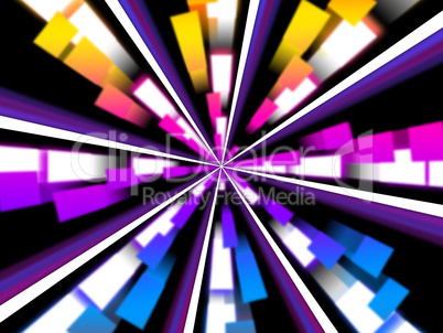Wheel Background Means Chromatic Segments And Beams.