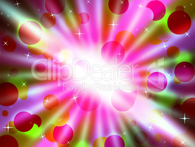 Brilliant Dots Background Means Circular Pattern And Glowing.