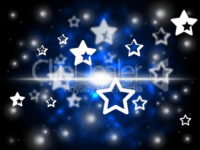 Stars Background Shows Astronomy And Night Sky.