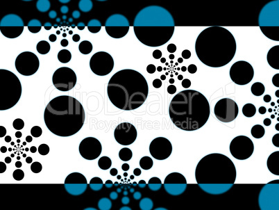 Dots Background Shows Little And Large Circular Shapes.