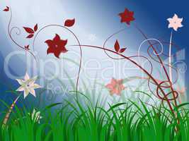 Elegant Floral Background Shows Natural Beauty Or Blooming Seaso