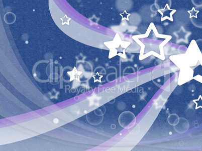 Stars Background Shows Night Sky And Constellations.