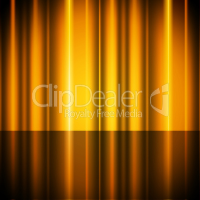 Yellow Curtains Background Shows Stage And Acting.