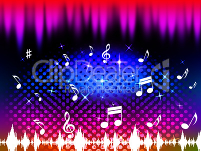 Music Background Means Singing Dancing Or Melody.