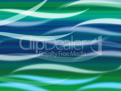 Sea Waves Background Means Curvy Light Ripples.