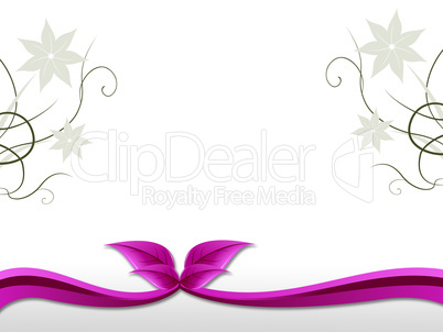 Delicate Floral Background Shows Natural Botanic Beauty.