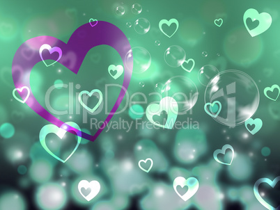 Hearts Background Means Romance Partner And Affection.