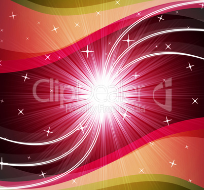 Star Background Shows Bright Stars And Ripples.