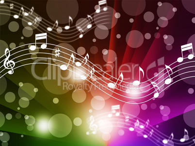 Music Background Meaning Singing Instruments And Notes.