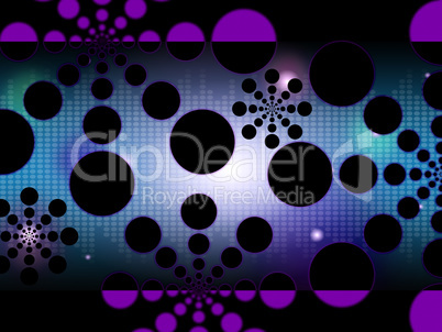 Dots Background Shows Spots Or Circular Shapes.