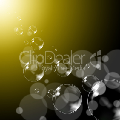 Bubbles Background Means Transparent And Soapy Balls.