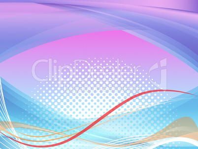 Wavy Background Shows Squiggles And Curves Pattern.