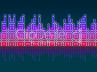 Soundwaves Background Means Making Music And DJing .
