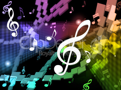 Music Background Means Musical Piece And Harmony.