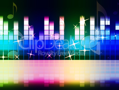Rainbow Music Background Means Instruments Musical Or Classical.