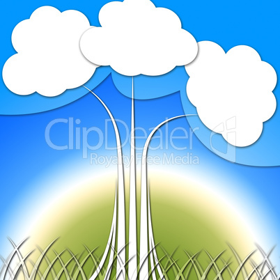 Tree Background Means Branches Growth And Natural World.