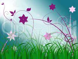 Elegant Floral Background Means Spring Season Or Botanical Decor