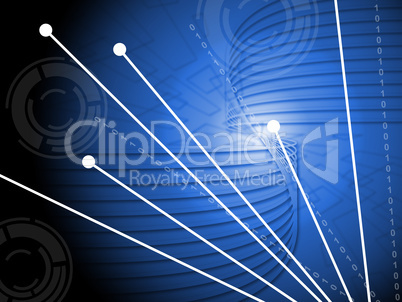 Abstract Lineal Background Means Creative Swirl Or Wavy Design.