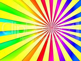 Colourful Dizzy Striped Tunnel Background Shows Dizzy Illustrati