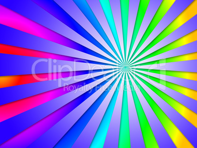 Colourful Dizzy Striped Tunnel Background Means Dizzy Abstractio