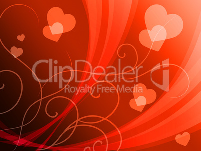 Elegant Hearts Background Shows Delicate Romantic Wallpaper.
