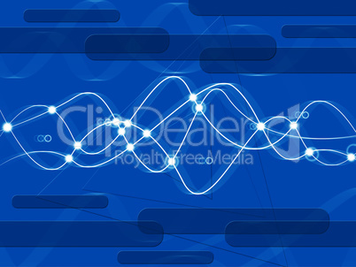 Blue Double Helix Background Shows DNA And Anatomy.