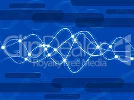 Blue Double Helix Background Shows DNA And Anatomy.