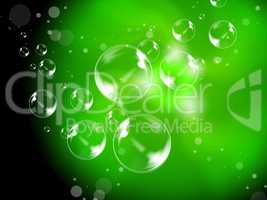 Abstract Bubbles Background Shows Beautiful Creative Spheres.