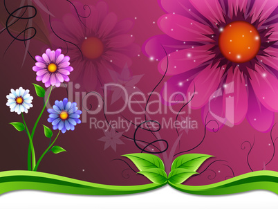 Flowers Background Means Flowering And Outside Beauty.