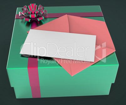 Gift Tag Shows Text Space And Copy-Space