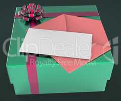 Gift Tag Shows Text Space And Copy-Space