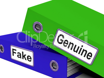 Genuine Fake Indicates Authentic Guaranteed And True