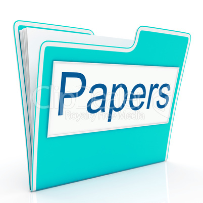 Papers Documents Indicates Archive Filing And Catalog