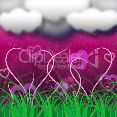 Background Clouds Indicates Clothes Pegs And Backdrop
