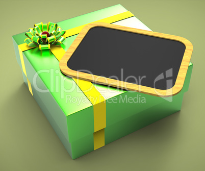 Gift Tag Means Empty Space And Copy
