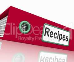 File Recipes Indicates Prepare Food And Book