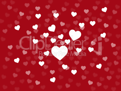 Background Heart Means Valentines Day And Affection