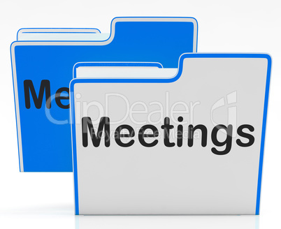Meetings Files Shows Conference Organization And Folders