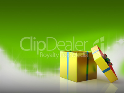 Copyspace Celebrate Indicates Gift Box And Cheerful