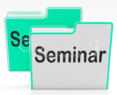 Files Seminar Indicates Workshop Folder And Organize