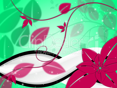 Floral Background Indicates Backgrounds Petals And Flower