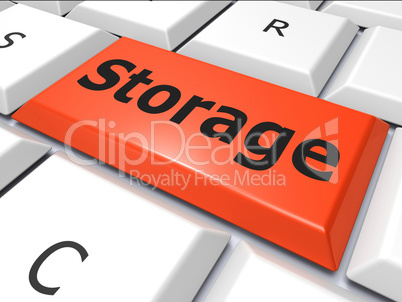 Data Storage Indicates Hard Drive And Archive
