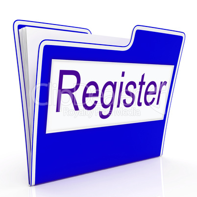 File Register Indicates Sign Up And Membership