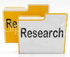 Research Files Represents Gathering Data And Study