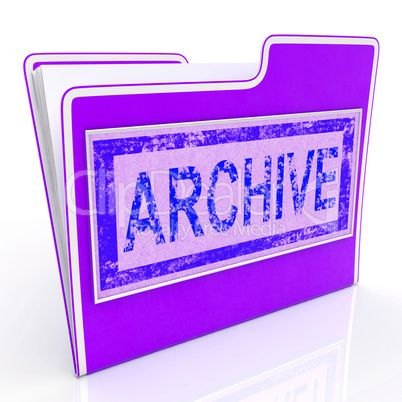 Archive File Indicates Organized Folders And Document