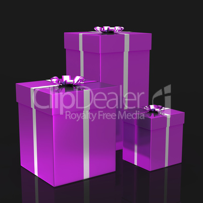 Giftboxes Celebration Represents Party Parties And Package