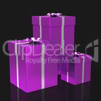 Giftboxes Celebration Represents Party Parties And Package