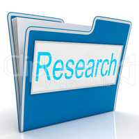 Research File Indicates Gathering Data And Studies