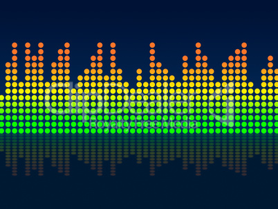 Equaliser Background Indicates Text Space And Acoustic