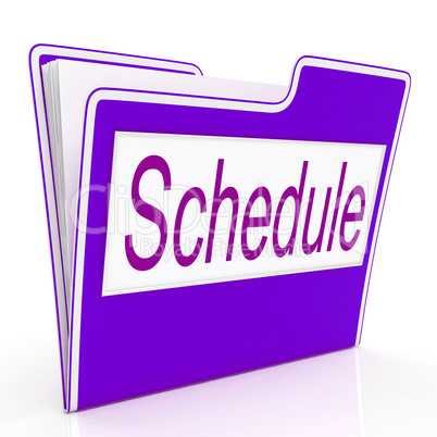 File Schedule Means Plan Files And Business